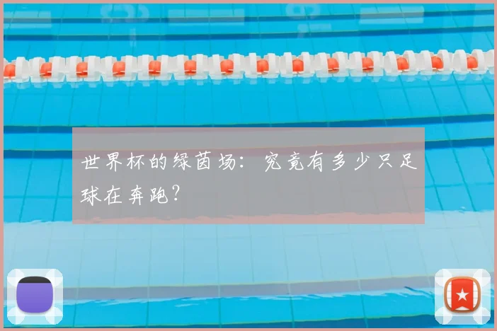 世界杯的绿茵场：究竟有多少只足球在奔跑？