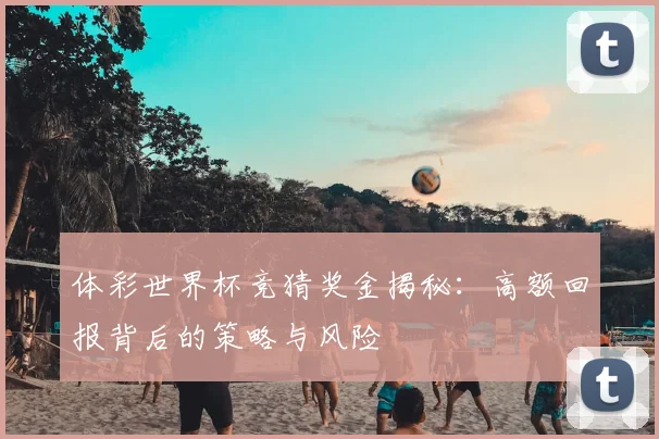 体彩世界杯竞猜奖金揭秘：高额回报背后的策略与风险
